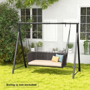 A forma di struttura in metallo Patio Swing Stand mobili da esterno durevoli - Product Image 6