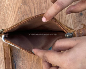 Haute vente 2024 peau de vache gravé au Laser Thunderbird gland pochette à glissière en cuir véritable femmes bracelet multifonctionnel portefeuille - Product Image 6