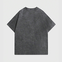 T-shirt court tendance pour homme en coton biologique 100% écologique, imprimé DTF personnalisé sur le devant avec slogan 'Burger Frites'