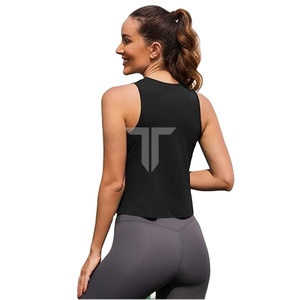 Débardeurs musculaires en toile sans couture à col carré écologique pour femmes - Product Image 4