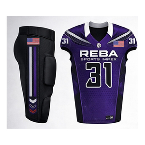 Reba Sports Full American Football Uniform Kit Custom Jersey Pants <b>Socks</b> Sublimated Team Gear Package - Product Image 2