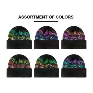 Gorro de Punto Cálido para Mujer, Estilo Casual, Diseño de Logotipo Personalizado, Último Modelo de Gorro Beanie Jacquard - Product Image 3