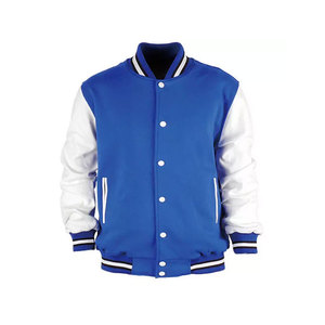 OEM Wholesale Custom Wool Varsity <b>Jacket</b> for <b>Men</b> Leather Sleeve College Baseball <b>Jacket</b> - Product Image 1
