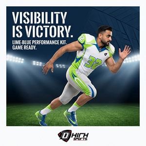 Ensemble d'uniformes de football américain personnalisés avec numéros d'équipe imprimés par sublimation, maillot en polyester et spandex, pantalon rembourré, équipes adultes, OEM - Product Image 5