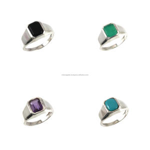 Bague de mariage pour homme en argent sterling 925 premium, cristal de qualité supérieure, Moissanite taillé en poire, pierre précieuse, cadeau religieux d'anniversaire. - Product Image 5