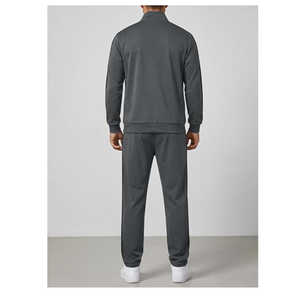 ODM Custom Printed <b>Zip</b> <b>Up</b> <b>Jacket</b> & Sweatpants <b>Gym</b> Fitness Jogging Suit Set - Product Image 6