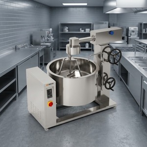 Olla de vapor encamisada con inducción y rotación Amicook 380V/440V, modelo Amicook con 3 cuchillas para freír pescado, estufa de gas moderna para pasta - Product Image 4