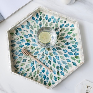 การผลิตที่หรูหราแม่ของถาดเสิร์ฟมุกออกแบบล่าสุดแม่ของถาดมุกฝังทำด้วยมือในเวียดนาม - Product Image 4