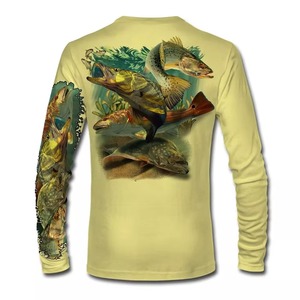 Chemise de pêche à manches longues pour homme, UPF 50, imprimé numérique, anti-UV, vêtements d'extérieur pour adultes, séchage rapide, pull-over - Product Image 3