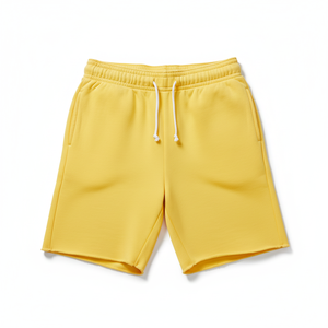 Men 100% Cotton <b>Hip</b> Hop Shorts Casual Elastic Waist Drawstring Lightweight Workout Beach Wear Jersey Fabric Sweat Shorts - Product Image 5