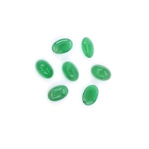 Esmeraldas naturales de Zambia calibradas en forma ovalada de 4x6 mm, cabujones sueltos de esmeralda natural para la fabricación de joyas, listas para usar. - Product Image 3