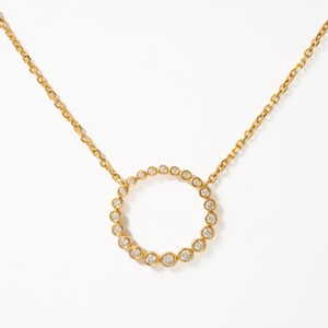 สร้อยคอเพชรทรงกลมมินิมอล ทองคำขาว 14K ประดับเพชร D-G/VS น้ำหนัก 0.28 กะรัต ผลิตในห้องปฏิบัติการ ฝังแบบ Bezel Setting รับรองโดย IGI ขายดี - Product Image 1
