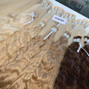 Extensiones de Cabello Humano Virgen Vietnamita Nasa Hair, 100g, Todos los Colores, 60cm de Largo, Ondulado Natural, Súper Doble Trama, Paquetes a Granel - Product Image 1