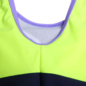 Traje de Baño de Dos Piezas para Mujer con Bloques de Color y Ribete en Contraste, Estilo Shorts, Spandex y Poliéster, Último Diseño, Buena Calidad, Conjunto de Bikini - Product Image 6