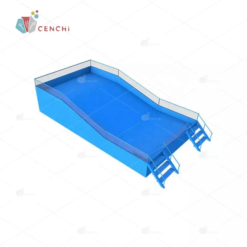 Cenchi आवासीय पानी खेल का मैदान छप पार्क उपकरण के लिए सिंगल, डबल आउटडोर flowrider लहर मशीन पूल