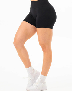 Shorts Bermuda Ajustados para Mujer, Nuevo Estilo, Transpirables, Sin Costuras, Diseño Sólido, Alta Calidad, Método de Tejido No Tejido - Product Image 4