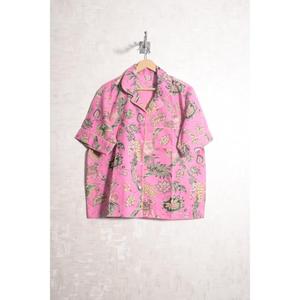 Ensemble de pyjama en coton imprimé à la main en Inde pour femmes, ensemble de pyjama à manches courtes, vêtements de nuit doux pour l'été - Product Image 2