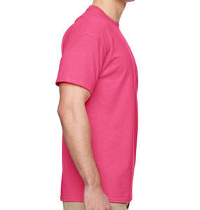 T-shirt Homme Col Rond Manches Courtes Bordeaux Coupe Droite en Jersey Coton/Spandex Respirant Anti-Plis – Vente en Gros - Product Image 2