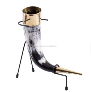 Corne à boire en forme de partage, nouveau design, qualité d'exportation, corne de buffle, design et fabrication artisanale - Product Image 5