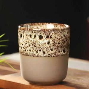 High-Temperature-Resistant Vintage Japanese-Style Ceramic Creative Rustic Earthenware <b>Teacup</b> - Product Image 5