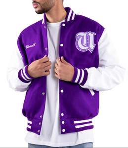 Vestes de baseball personnalisées pour hommes, style streetwear décontracté, tendance 2025, vestes universitaires, vestes bomber pour hommes - Product Image 1