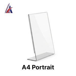 Best Supplier <b>Acrylic</b> L Shape <b>Stand</b> Portrait A4 Table Menu Holder Vertical Sign Brochure Frame Desk <b>Display</b> Home Decor B2B OEM - Product Image 6