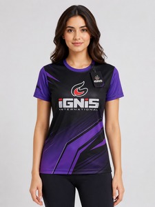 Camiseta holgada con cuello redondo para mujer, camiseta básica de manga corta de algodón transpirable para salidas informales, vacaciones y actividades diarias - Product Image 2