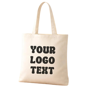 Heavy Duty Cotton Canvas Shopping Tote <b>Bag</b> | Large (>50cm) Party & <b>Gift</b> Use | Long Handle Pull on Closure | Custom Logo - Product Image 1