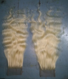 Extensiones de Cabello Virgen Remy Indio de 32g, Ondulado Natural Decolorado, Doble Trama, Cierre de Encaje HD con Puntas Gruesas y Voluminosas - Product Image 2