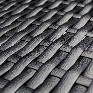 Set da Giardino in Rattan Nero Completamente Attrezzato Include 2 Divani Angolari, 4 Divani Singoli e 1 Tavolino da Caffè - Product Image 4