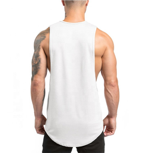 Camiseta sin mangas de punto transpirable de alta calidad para hombre, modelo 2026, con aberturas laterales, para fitness, estampada o lisa, para entrenamiento, uso casual o de gimnasio. - Product Image 4