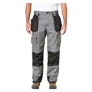 Unisex Gray <b>Black</b> Cotton Breathable Windproof Hi Visibility <b>Work</b> <b>Pants</b> Multiple Pockets Abrasion Resistant Cargo Design - Product Image 5
