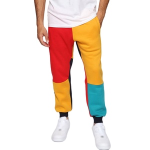 2025 Men's Casual High Waist Sweat Pants Lightweight Canvas with <b>Thick</b> Comfort Feel Custom Contrast Color Block Jogger - Product Image 5