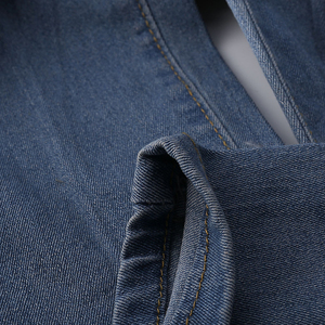 Jeans de Mezclilla Rasgados de Cintura Alta para Mujer, Corte Ajustado, Estilo Otoñal, Color Azul, Algodón y Spandex - Product Image 6