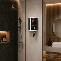 Chauffe-eau électrique instantané Rossi à commande manuelle 4000-4999W, chauffage rapide, élément en cuivre rouge, protection contre la surchauffe