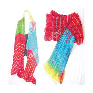 Pañuelos de Chifón de Seda con Estampado Tie Dye Hechos a Mano, Ligeros, Elegantes, Accesorios de Moda para Mujer, Suaves, Transpirables y Artísticos - Product Image 1