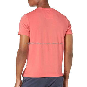 Camisetas de Hombre a Precio Económico, Manga Corta, Ropa de Verano, Algodón y Fibra de Bambú, Transpirable, Estilo Urbano, Rosa, Talla Grande - Product Image 4