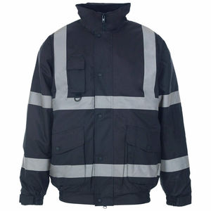 Comfortable Softshell Customized Logo ANSI Class 2 EN ISO Class 2 Visibility Safety <b>Jacket</b> for <b>Worker</b> High Quality Zipper Unisex - Product Image 5