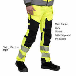 Pantalon de sécurité réfléchissant haute visibilité unisexe, vêtements de travail en plein air, respirant, thermique, avec poches - Product Image 6