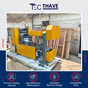 Machine à fabriquer des serviettes en papier entièrement automatique de qualité supérieure, fabriquée en Inde par THAVE, garantie 1 an, logo et taille personnalisés - Product Image 2