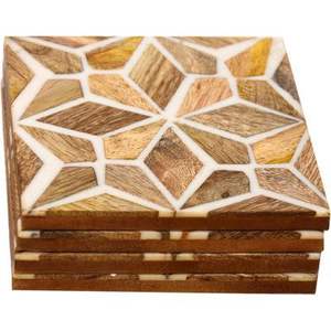 Export Quality Wooden Drink Coasters Mat Heat Resistant <b>Table</b> <b>Protection</b> for Dining <b>Table</b> Office Cafe Bar In Bulk Quantity - Product Image 1