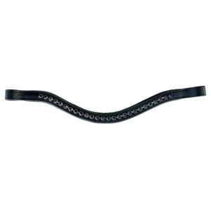 Cabezalera de Cuero Genuino para Caballo, Accesorio de Brida Inglesa, con Remaches Metálicos de Una Sola Fila, Clásica para Exhibición y Equitación - Product Image 4
