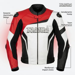Custom Men's <b>Biker</b> Leather <b>Jacket</b> Motorcycle Racing | Motorbike Auto Racing Wear Online Sale - Product Image 1