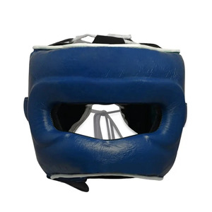 Ensemble de boxe personnalisé OEM le plus vendu, fait main, en cuir véritable bleu marine, pour entraînement de boxe et de kickboxing CP-BSS-10 - Product Image 3
