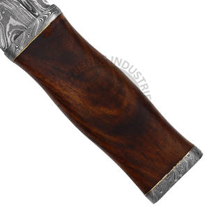 มีดล่าสัตว์/ตั้งแคมป์/ใช้ในชีวิตประจำวัน แบรนด์ใหม่ ด้ามไม้วอลนัท ใบมีดเหล็กดามัสกัส คมกริบ คุณภาพเยี่ยม - Product Image 2