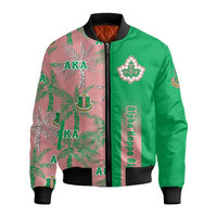 Blouson bomber rose à carreaux avec imprimé Alpha 08, fermeture éclair sur le devant, blouson bomber décontracté pour homme en polyester, style universitaire grec