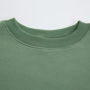 Sudadera Corta para Mujer con Logotipo Personalizado, Estilo Holgado, Informal, para Calle, Moda, Top de Felpa con Cuello Redondo, Ropa Deportiva para Gimnasio - Product Image 2
