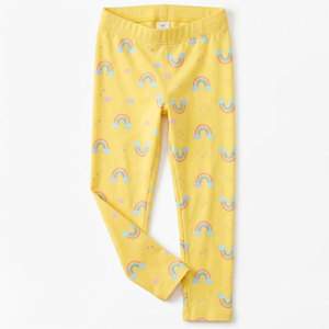 Leggings tendance pour filles, tissu doux, élastique, respirant, léger, pour l'école, les jeux en plein air, les occasions décontractées, la mode quotidienne - Product Image 1