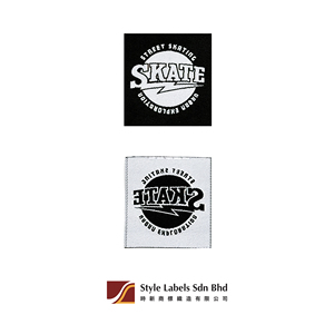 Étiquettes carrées en damassé tissé sur mesure de qualité supérieure, découpées à la chaleur et à l'avant-garde laser, lavables pour vêtements et sacs, avec logo de marque - Product Image 3