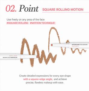 MAKEHEAL Art Croquis Stick Shadow 0.5g Tono Cálido, Barra de Sombra Coreana 10 Colores, Brillo Perlado, K-Beauty Glow - Product Image 6